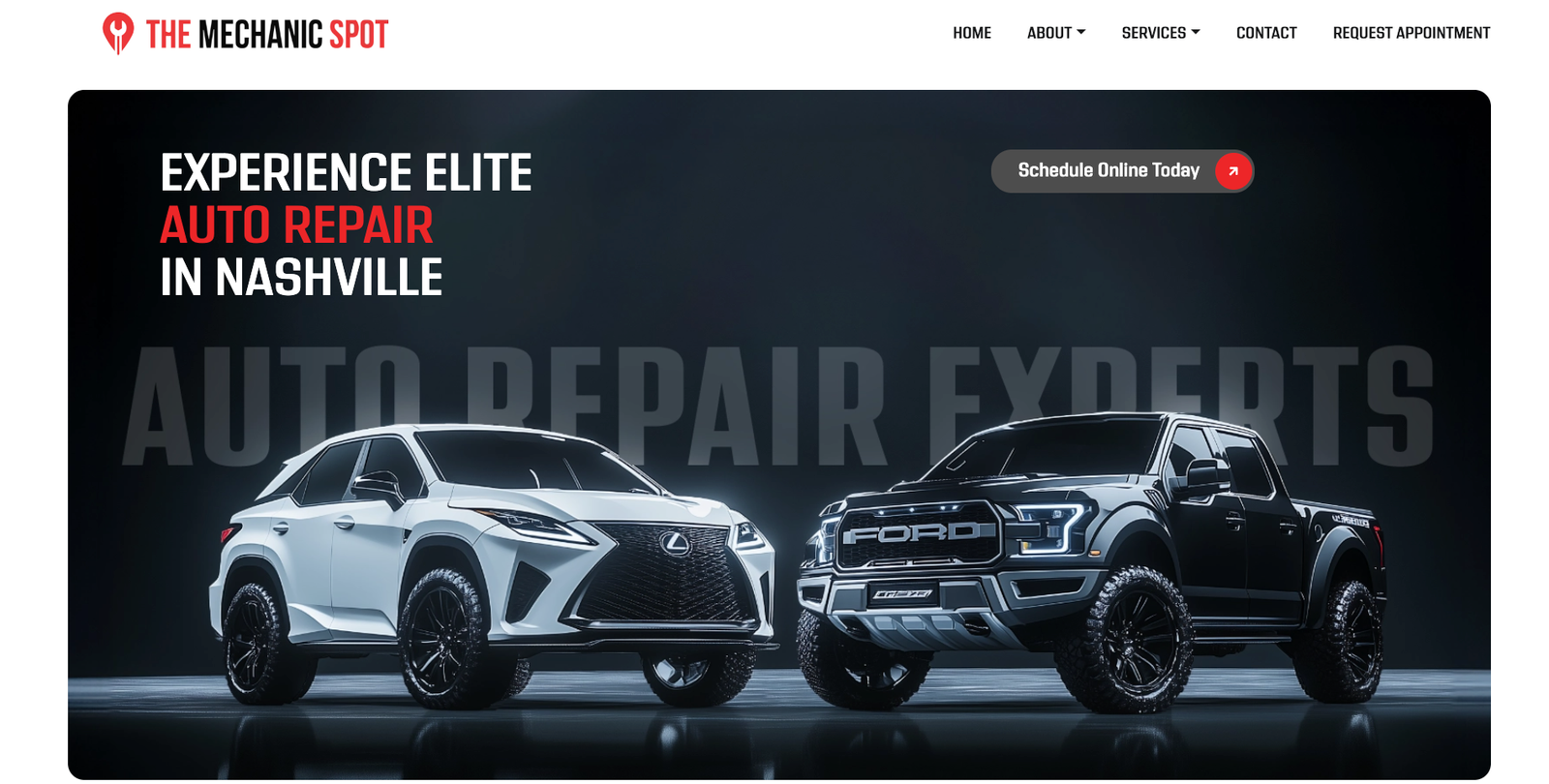 The Mechanic Spot website